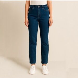 Club Monaco High Rise Dark Blue Denim Jeans Size 28